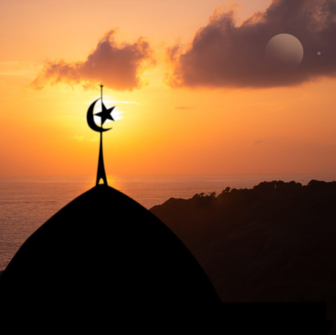 Ramadan, Eid ai-fitr,New year Muharram islamic religion Symbols